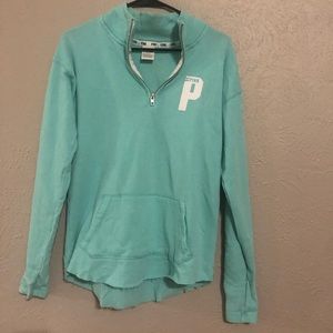 VS PINK quarter zip sweat shirt
